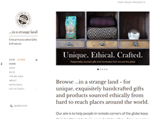 Tablet Screenshot of in-a-strange-land.com